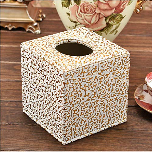 Preisvergleich Produktbild ShAwng Moderne Luxus quadratischen Rolle toilettenpapier Handtuch gewebeserviette kanister pumpen gewebe Box Halter Fall Abdeckung Auto nach Hause 415A-Rot