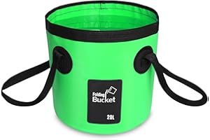 ZQSFPK Collapsible Bucket with Handle 20L Folding Bucket Portable Water Container for Camping Hiking Car Wash Space Saving Lightweight