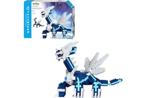 Bandai - Nanoblock - Figurine Pokémon - Dialga - Figurine en Briques 1020 pièces - Jeu de Construction Montage Maquette Pokémon - Kit Construction Jouet Enfant 12 Ans et + Ado Adultes - NBPM094