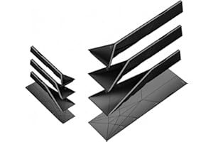 DOINEUFL Polygons 3 in 1 Flat Measuring Spoon, Polygons Measuring Spoon, 2 Spoons with 6 Different Sizes, 1 Set/2 Pieces Multifunctional Flat Collapsible Kitchen Tool for Cooking (Black)