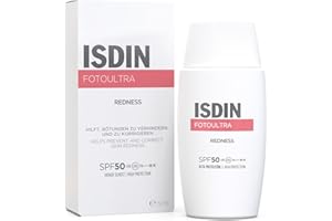 ‎ISDIN ISDIN FotoUltra Redness LSF 50 50 ml. Sonnenschutz für das Gesicht für sensible Haut. Verhindert und korrigiert Hautrötungen