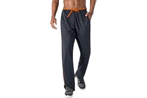 KEFITEVD Męskie Spodnie Dresowe Lekkie Spodnie Dresowe do Biegania na Siłownię Cienkie Siatkowe Sportowe Spodnie do Biegania z Kieszeniami na Zamek