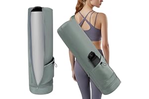 Aucuu Borsa per Tappetino Yoga, Borsa da Yoga Donna, Borse Yoge Porta Tappetino con Tracolla Regolabile, Tappetino da Yoge con Scomparto Umido Tasca, per Pilates, Fitness