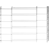 Knape & Vogt John Sterling Swing-Open Style 6-Bar &Ccedil;ocuk G&uuml;venliği ve Pencere Koruması, Beyaz, 1136, Genişlik 60 cm ila 106 cm
