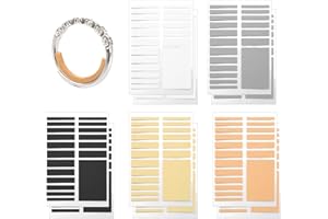 Sangcca 10 Pezzi Regolatori Dimensione Anello (3-8mm), Stringi Anello Invisibile, Riduttore Anello Dito per Anelli Larghi Uomo e Donna, Rendere Gli Anelli più Piccoli(5 Colori)