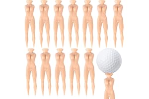 Skystuff 12Pcs Golf Ball Holder Golf Tee Novelty Nude Golf Tees Model for Xmas Stocking Filler
