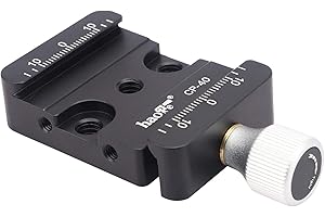 Haoge CP-40 Quick Release Clamp for Arca-Type Standard Conversion, Raised Riser, Compatible with DJI Ronin S/SC ZHIYUN Crane Series Weebill S Gimbal Manfrotto Tripod Ball Head