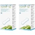 2 x 16 Masmi Anatomical Sanitary Pads for All discharges Strong menstruations Light Incontinence Surgery or After Giving Birth Certified Organic Cotton Core Biodegradable Chlorine Dioxin Free (2)