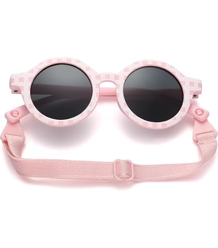 Lunettes De Soleil Bébé Kiddus Polarisées UV400 – 0 Mois Et +, Incassables, Souples, Bandeau Réglable