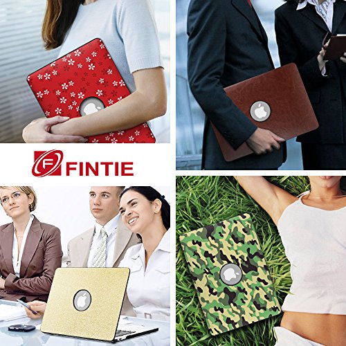 Fintie MacBook Air 13 Hülle Case – Ultra Slim Hochwertige Kunstleder Coated Hard Shell Schutzhülle Tasche für Apple MacBook Air 13.3″ (A1466 / A1369) , Sternennacht - 9