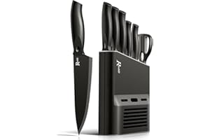 MANELORD Coltelli da Cucina Professionali 7 Pezzi Accessori Cucina con Coltello Cucina