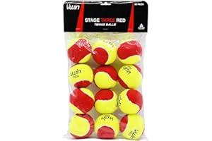 ND SPORTS Uwin Reydon Stage Three Red Tennis Balls - Pack of 12 Balls