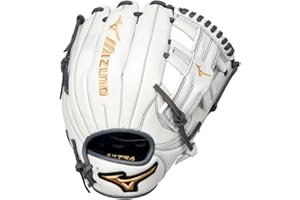 Mizuno Gmvp1150pf4w Guante de Bola, Mujeres, Blanco, Gris, 11,5"