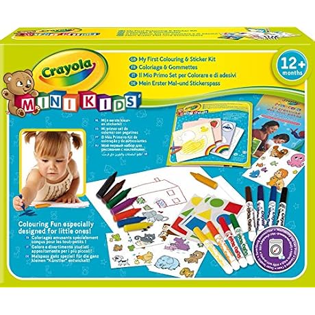 Crayola Mini Kids 10570 Kit de Loisir Cratif coloriage et gommettes