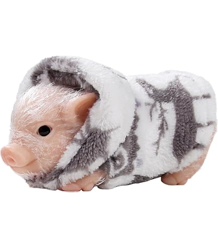 🐷 Cerdito De Silicona Miniatura – Juguete Sensorial Elástico Con Chupete Y Biberón, Decoración De Escritorio