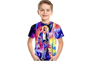Cimefi Camiseta 3D de moda para niños y niñas, manga corta, estampado de verano, camisetas para niños