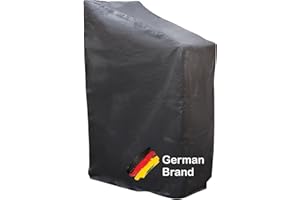 ‎KUGARD KUGARD Abdeckung für Gartenstühle | Schutzhülle aus Oxford Polyester in Schwarz 65x65x(80-120) cm | wasserdichte Winterfeste Abdeckhülle Schutzhaube für Gartensessel Stapelstühle | Chair Cover