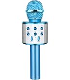 BONTEMPI - Micrófono de Karaoke Starmic con Efectos Luminosos para Actuaciones de Verdadera Estrella Rosa 60x195x60 mm