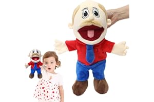 ADDLIVE Jeffy Puppet Plush Toy Doll, 40CMJeffy Puppet Uk, Funny Puppets Toy, Soft Plush Toy for Boys and Girls, Kids Gift for Birthday, Christmas, Halloween Party(Red)