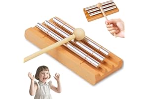 YISKY Chime Energy, Energy Klangstab, 3 Ton Klangstab mit Holzschlägel, Perkussions Windspiel, Chime Klangstab Holz, Chime Glockenspiel, für Musikalische Früherziehung, Geschenk, Gebet, Yoga, Meditation