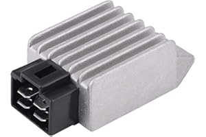 CYTGOUPER Universal Gleichrichter 12v, Spannungsregler 12v Moped, 4 poliger Voltage Regulator für GY6 Motoren 50cc bis 150cc, Regler für Scooter Moped ATV und Gokarts