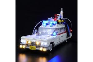HOSDIY Beleuchtung Led Licht Set für (Ghostbusters Ecto-1), Beleuchtungsset Kompatibel mit Lego-10274 (Nur Beleuchtung, Ohne Modell Set)
