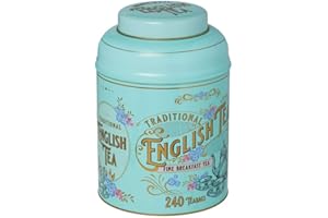 NEW ENGLISH TEAS Vintage Vittoriano: barattolo di tè con 240 bustine di tè English Breakfast