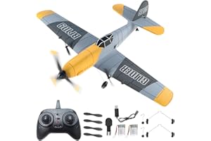 Womaqu Aereo telecomandato RC 3 canali 2.4GHz RTF con giroscopio 6 assi, in EPP leggero e resistente, autonomia 150m, 2 batterie fino a 20 min di volo, ideale per principianti, bambini e adulti