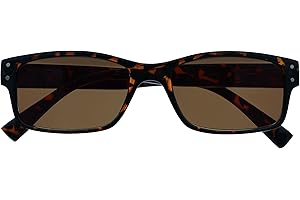 THE READING GLASSES COMPANY UV Reader Brown Tortoiseshell Sun Readers Reading Glasses UV400 Mens Womens Spring Hinges UVSR012 +1.50