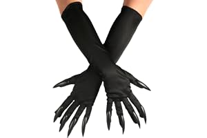 Claw Halloween, Black Claw Gloves Kostym Gloves Cosplay Wolf Costume
