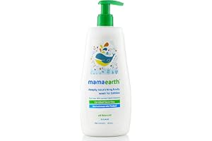 Mamaearth Deeply Nourishing Baby Body Wash with Coconut Oil, Orange Essential Oil & Aloe Vera | Tear-Free Cleanser, Gentle Daily Bath Wash for Newborns & Infants | Soft & Nourished Skin, 400ml