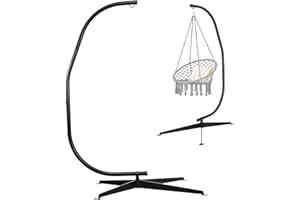 COSTWAY Stelaż na fotel wiszący, stelaż na fotel wiszący, obciążenie do 150 kg, stojak na fotel wiszący, wysokość 207 cm