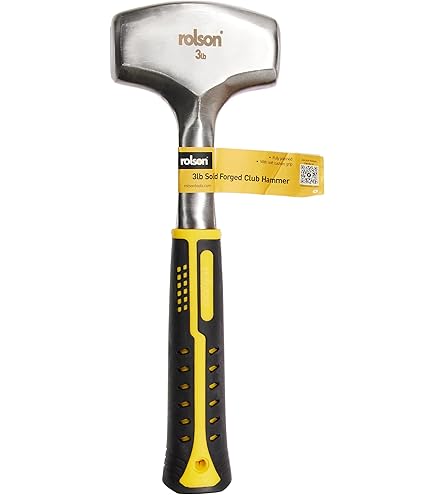 Masse Rolson 10705 - 3 Lb (1,36 Kg) - Manche Fibre De Verre Avec Poignée Caoutchouc Anti-chocs