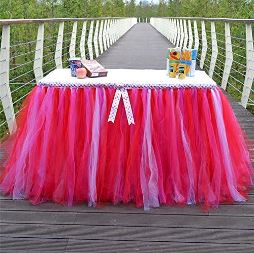 XUAN Party SuppliesLovelife Tableware Party Baby Shower Birthday Wedding Decorations Table Skirt 80 cm *91.5 cm