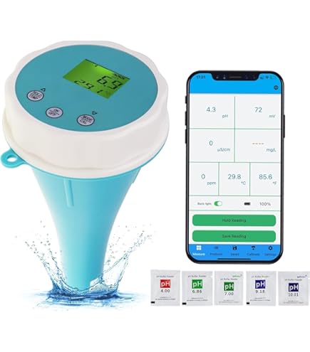 OBEST Testeur Numérique De Qualité De L'eau 8 En 1, TDS Meter/PH//EC