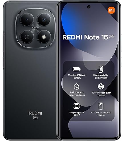Redmi 15 5G Dual SIM 8GB 256GB Titan Gray - Global Version : Buy