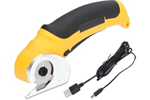 LIEBEWH Cordless Electric Scissors Stainless Steel Cardboard Cutter Handheld Electric Craft Scissors with USB Cable for Fabrics and Carpets