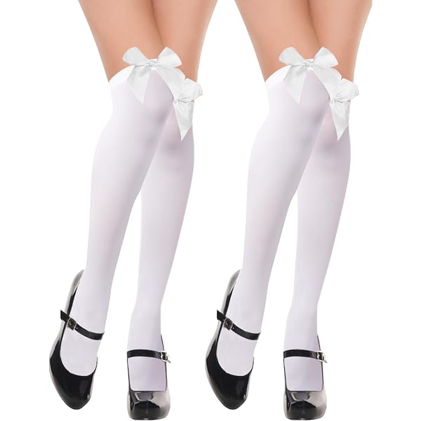 Chaussettes Hautes Femme Rayées Cuissardes - Montantes élastiques Pour Cosplay, Quotidien, Femboy
