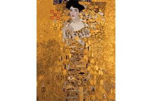 Awesocrafts Paint by Numbers-kit, porträtt av Adele Bloch Bauer av Gustav Klimt nummermålning för vuxna 40 x 50 cm (Adele, In
