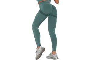 Merlvida Leggins Sportivi Donna Vita Alta Leggings Push Up Pantaloni Palestra Controllo della Pancia Anticellulite Pantacollant Opaco Elastici Tuta Collant Abbigliamento Sportivo Donna Yoga Fitness