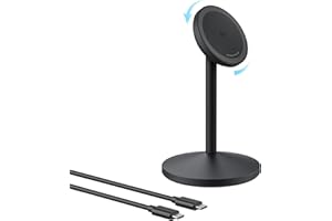 Anker MagGo kabellose Ladestation, 15W Qi2 für MagSafe, Ständer mit USB-C Kabel, Magnetisches Ladegerät für iPhone 17/16/15/14, AirPods (ohne Netzteil)
