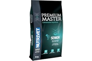 NUTRIVET - Premium Master Senior - Croquettes pour Chien de Plus de 7ans - Poulet & Riz - 15kg