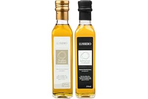 ‎LUSSIERO Lussiero Trüffelöl-Set aus weißem und schwarzem Trüffel-Öl, Feinkost Geschenkset 2 x 250ml