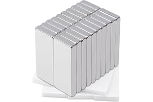 MIN Ci 20pcs Imanes Extra Fuertes Pequeño Imanes de Neodimio 30 x 10 x 3 mm Mini Imanes Rectangulares Planas Placas Magnéticas para Frigoríficos Pizarra Armario Cocina