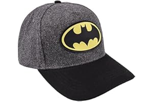 Batman 139873 Béret, Gris/Negro, Talla Única Mixte Enfant