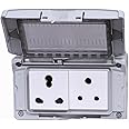 Legrand Plexo Box 4 Module Waterproof Enclosure with 1 16A Socket and 6A Socket each |Combi Box|