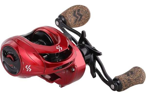 Sougayilang Moulinet de pêche Baitcasting, Rapport d'engrenage 8: 1 avec système de freinage magnétique, Moulinet Anti-Corrosion Baitcaster 9 + 1 roulements à Billes