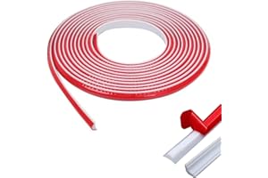 wordmouk PVC Trim quadrante 3M Flessibile Stampaggio Trim Auto Adesivo Triangolare Trim Bordatura Striscia per Angolo Parete Soffitti Decor Peel Impermeabile e Stick Trim Bianco