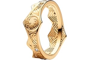 JAHN JEWELLERY Crown and Dragon Ring S925 - Authentic Sterling Silver - Compatible With Pandora