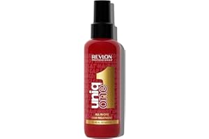 REVLON PROFESSIONAL UNIQONE HAIR TREATMENT CELEBRATION EDITION, Trattamento Senza Risciacquo, Trattamento Per Capelli Crespi, Vegan Hair Care, Spray Districante – 150 ml